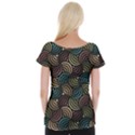 Glowing Abstract Women s Cap Sleeve Top View2