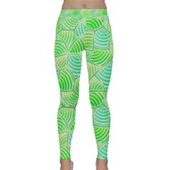 Green Glowing Yoga Leggings