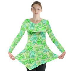 Green Glowing Long Sleeve Tunic 