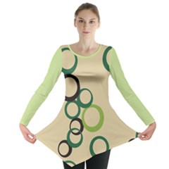 Green Circles Long Sleeve Tunic 