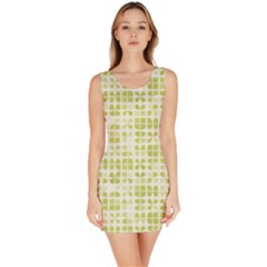 Pastel Green Sleeveless Bodycon Dress by FunkyPatterns