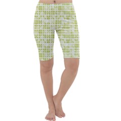 Pastel Green Cropped Leggings  by FunkyPatterns