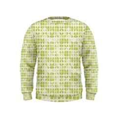 Pastel Green Kids  Sweatshirt by FunkyPatterns