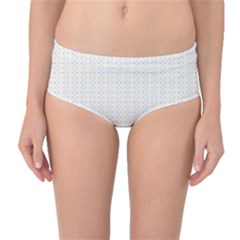 Pastel Pattern Mid-waist Bikini Bottoms