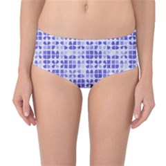 Pastel Purple Mid-waist Bikini Bottoms