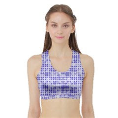 Pastel Purple Women s Sports Bra With Border