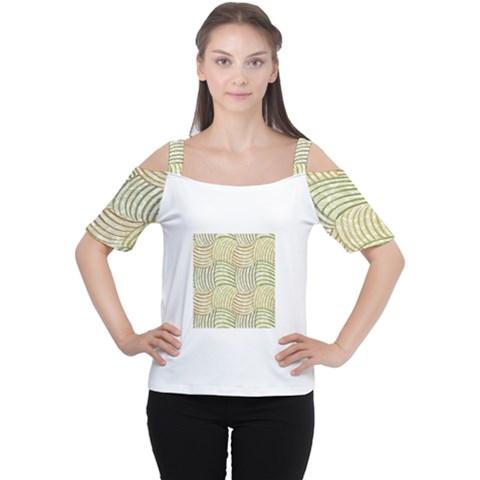 Pastel Sketch Women s Cutout Shoulder Tee by FunkyPatterns