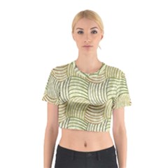 Pastel Sketch Cotton Crop Top by FunkyPatterns