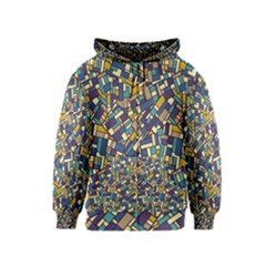 Pastel Tiles Kids  Zipper Hoodie