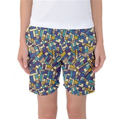 Pastel Tiles Women s Basketball Shorts