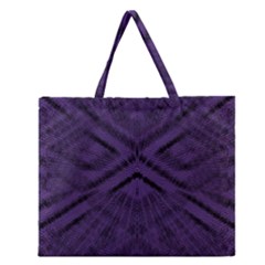 Celestial Atoms Zipper Large Tote Bag