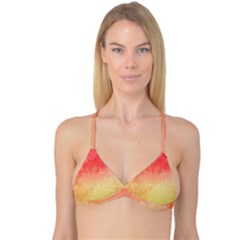 Ombre Orange Yellow Reversible Tri Bikini Top