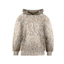 Brown Ombre Feather Pattern, White, Kids  Pullover Hoodie View1