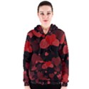 Red Hearts Women s Zipper Hoodie View1