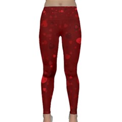 Glitter Hearts Yoga Leggings by TRENDYcouture