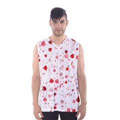 Bubble Hearts Men s Basketball Tank Top