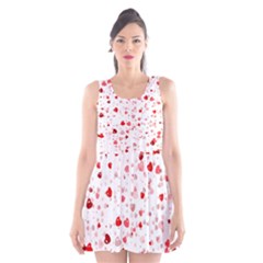 Bubble Hearts Scoop Neck Skater Dress