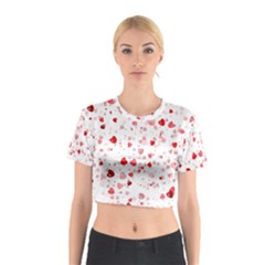 Bubble Hearts Cotton Crop Top