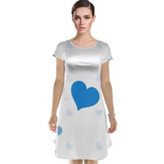 Blue Hearts Cap Sleeve Nightdress