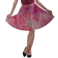 Grunge Hearts A-line Skater Skirt by TRENDYcouture