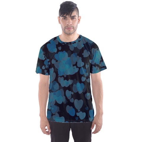 Turquoise Hearts Men s Sport Mesh Tee by TRENDYcouture