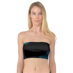 Teal Hearts Bandeau Top by TRENDYcouture