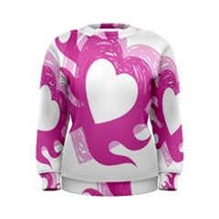 Hot Pink Love Women s Sweatshirt