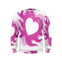 Hot Pink Love Kids  Sweatshirt