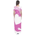 Hot Pink Love Short Sleeve Maxi Dress View2