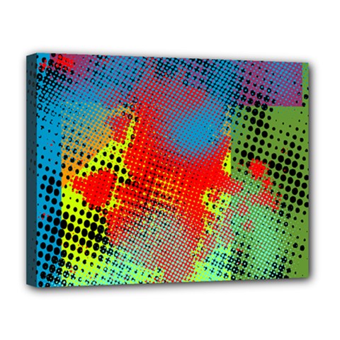 Tiling Lines 5 Canvas 14  X 11  by NotJustshirts