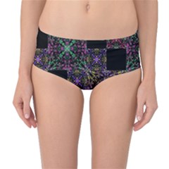 Ornate Boho Patchwork Mid-waist Bikini Bottoms