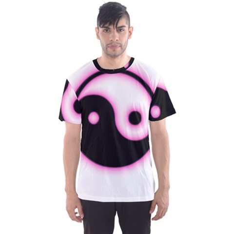 Yin Yang Glow Men s Sport Mesh Tee by TRENDYcouture