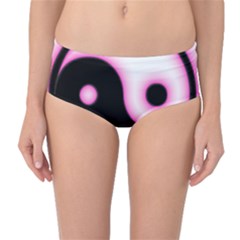 Yin Yang Glow Mid-waist Bikini Bottoms by TRENDYcouture