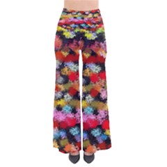 Colorful Brush Strokes                            Women s Chic Palazzo Pants