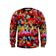 Colorful Brush Strokes                                              Kid s Sweatshirt by LalyLauraFLM