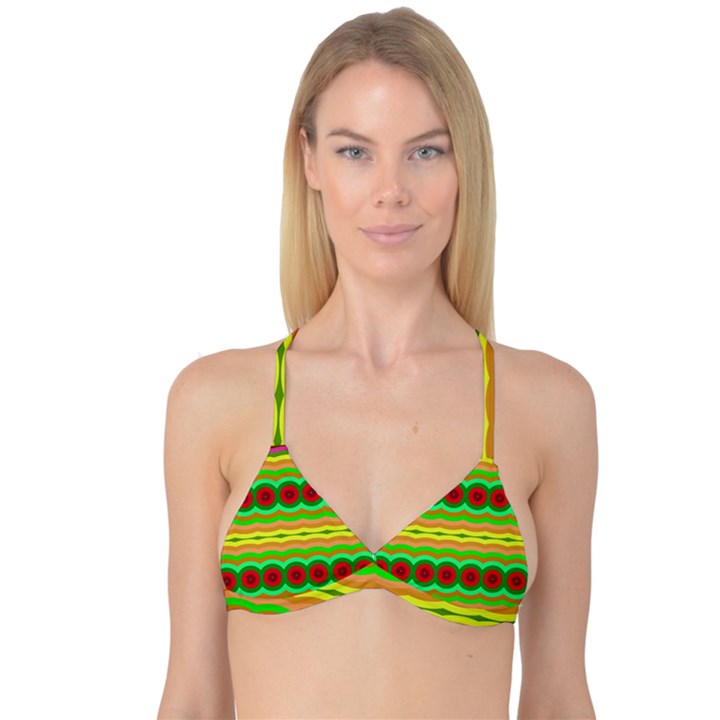 Circles and waves                                              Reversible Tri Bikini Top