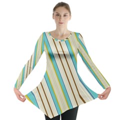 Bent Stripes                                               Long Sleeve Tunic