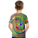 Colorful whirlpool watercolors                                                Kid s Sport Mesh Tee View2