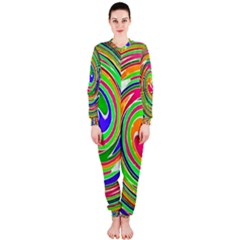 Colorful Whirlpool Watercolors                                                Onepiece Jumpsuit (ladies)