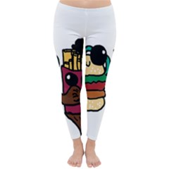 Burger And Fries Winter Leggings 