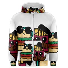 Burger And Fries Men s Zipper Hoodie