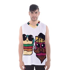 Burger And Fries Men s Basketball Tank Top