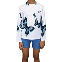 Butterflies Kid s Long Sleeve Swimwear