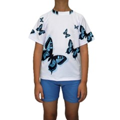 Butterflies Kid s Short Sleeve Swimwear