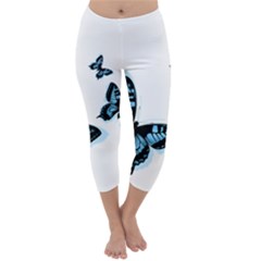 Butterflies Capri Winter Leggings 