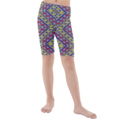 Colorful Duck Kid s Mid Length Swim Shorts by MRTACPANS