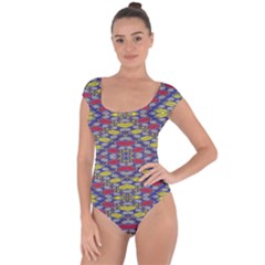 Colorful Duck Short Sleeve Leotard (ladies)