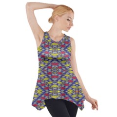 Colorful Duck Side Drop Tank Tunic