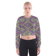 Colorful Duck Women s Cropped Sweatshirt