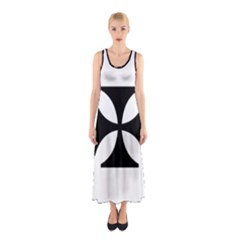 Cross Sleeveless Maxi Dress